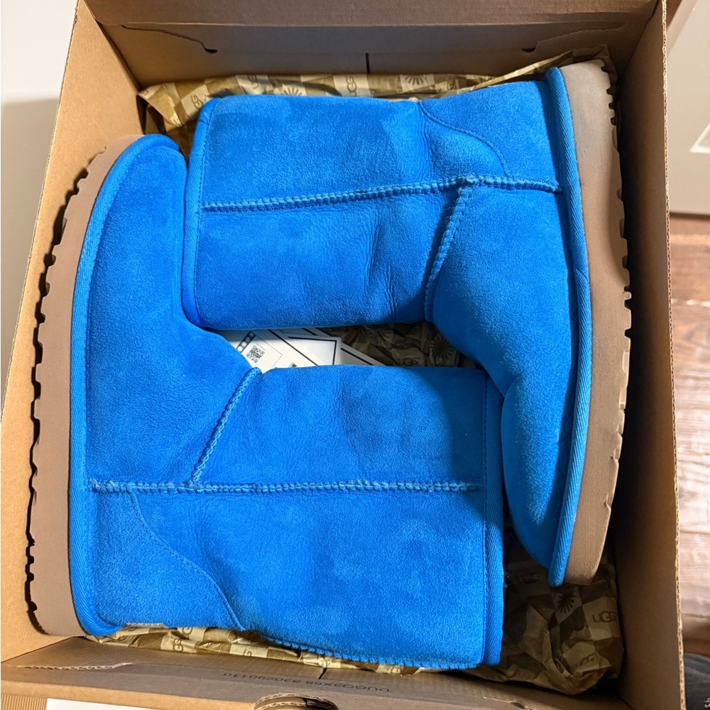 UGG Electric Blue Suede Boots